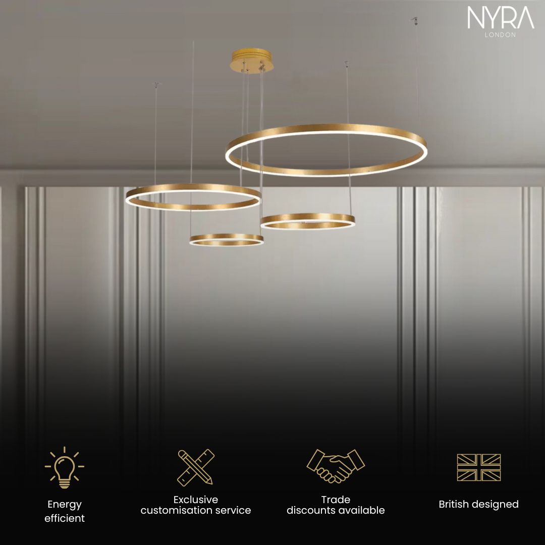 Solara Ring Lamp With Premium Aluminum And Acrylic Construction 12500 Lumens | Temsk