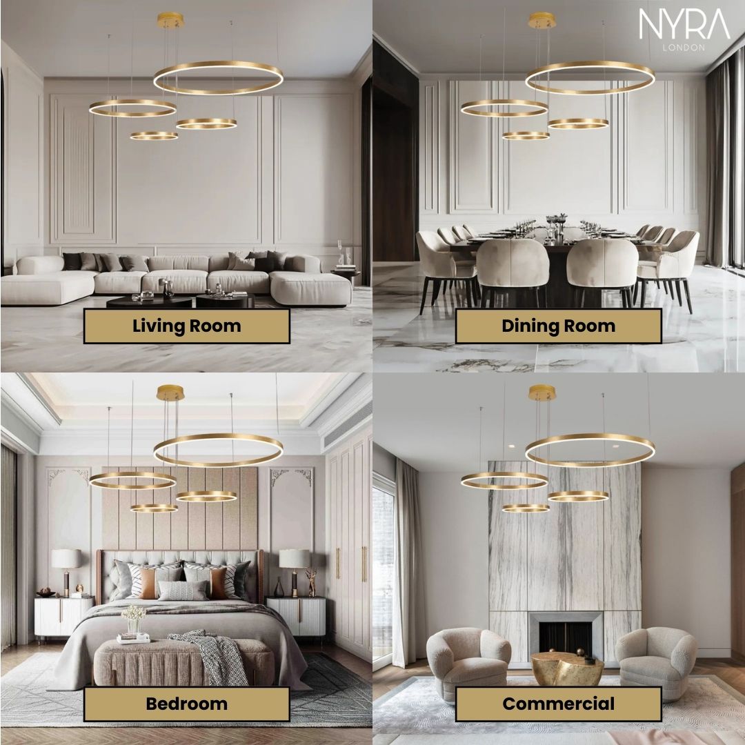 Solara Ring Lamp With Premium Aluminum And Acrylic Construction 12500 Lumens | Temsk