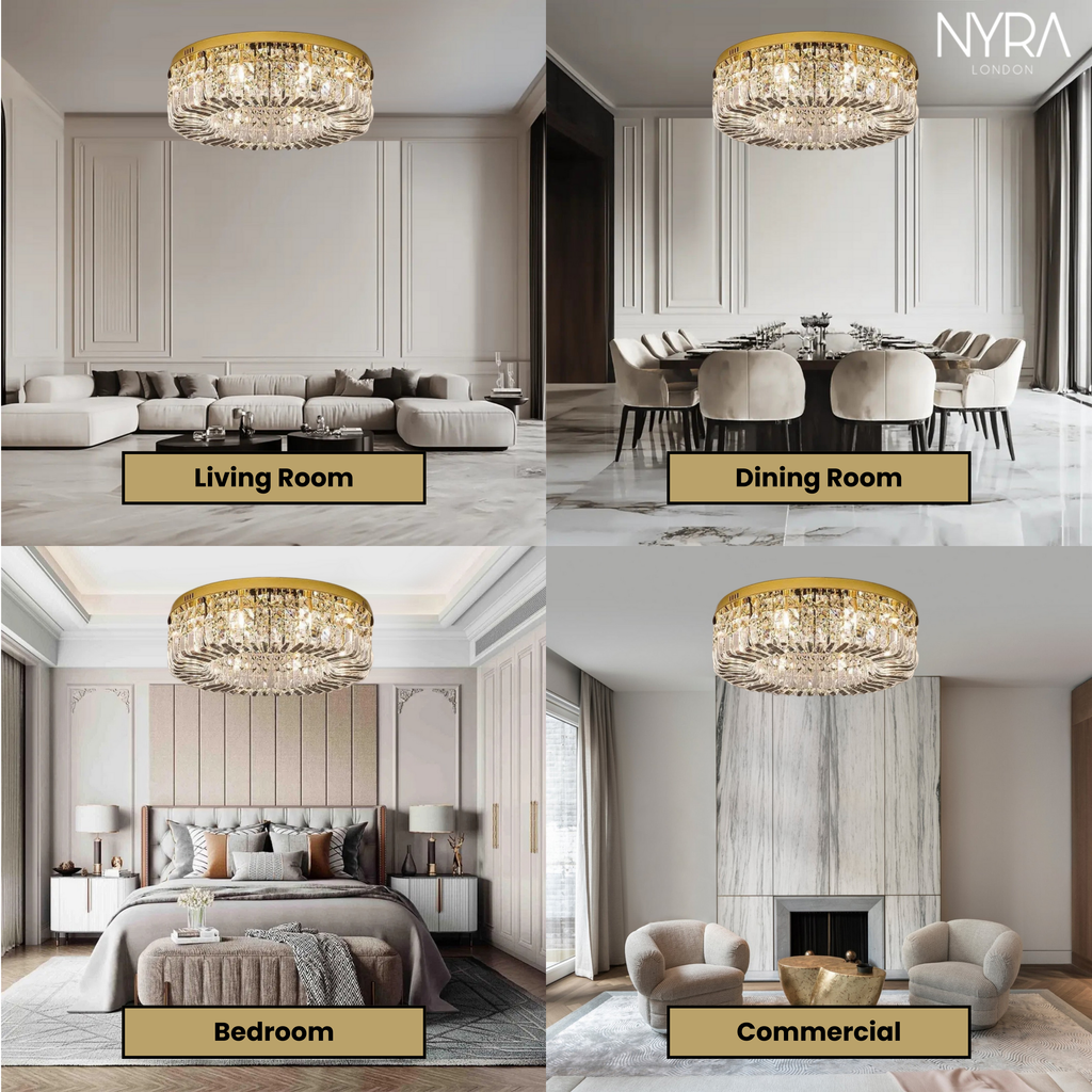 Aurelia Ring Crystal Chandelier for Elegant Hallways and Living Areas | Temsk