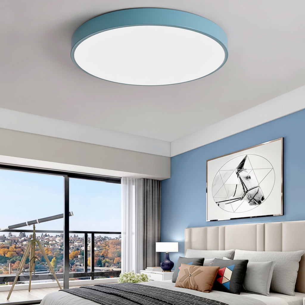 Round LED Ceiling Light Modern Flush Mount For Living Room | Temsk