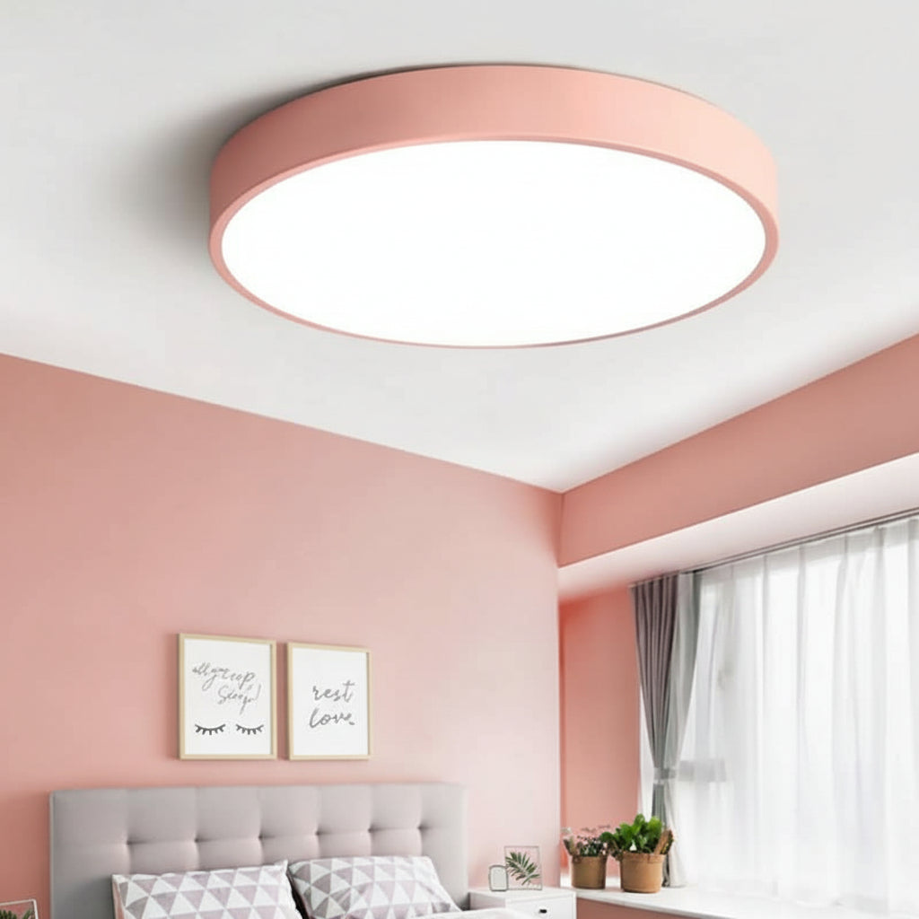 Round LED Ceiling Light Modern Flush Mount For Living Room | Temsk