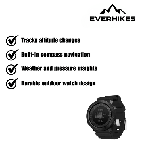 Durable All in One Altimeter Watch for Outdoor Use | Temsk