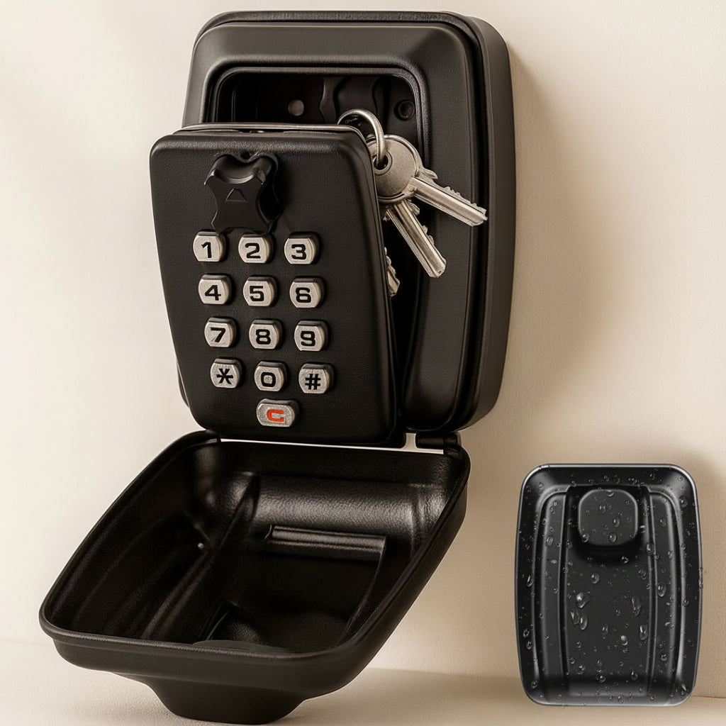 Outdoor Key Safe Box With Wall Mount And Waterproof Combination Lock | Temsk