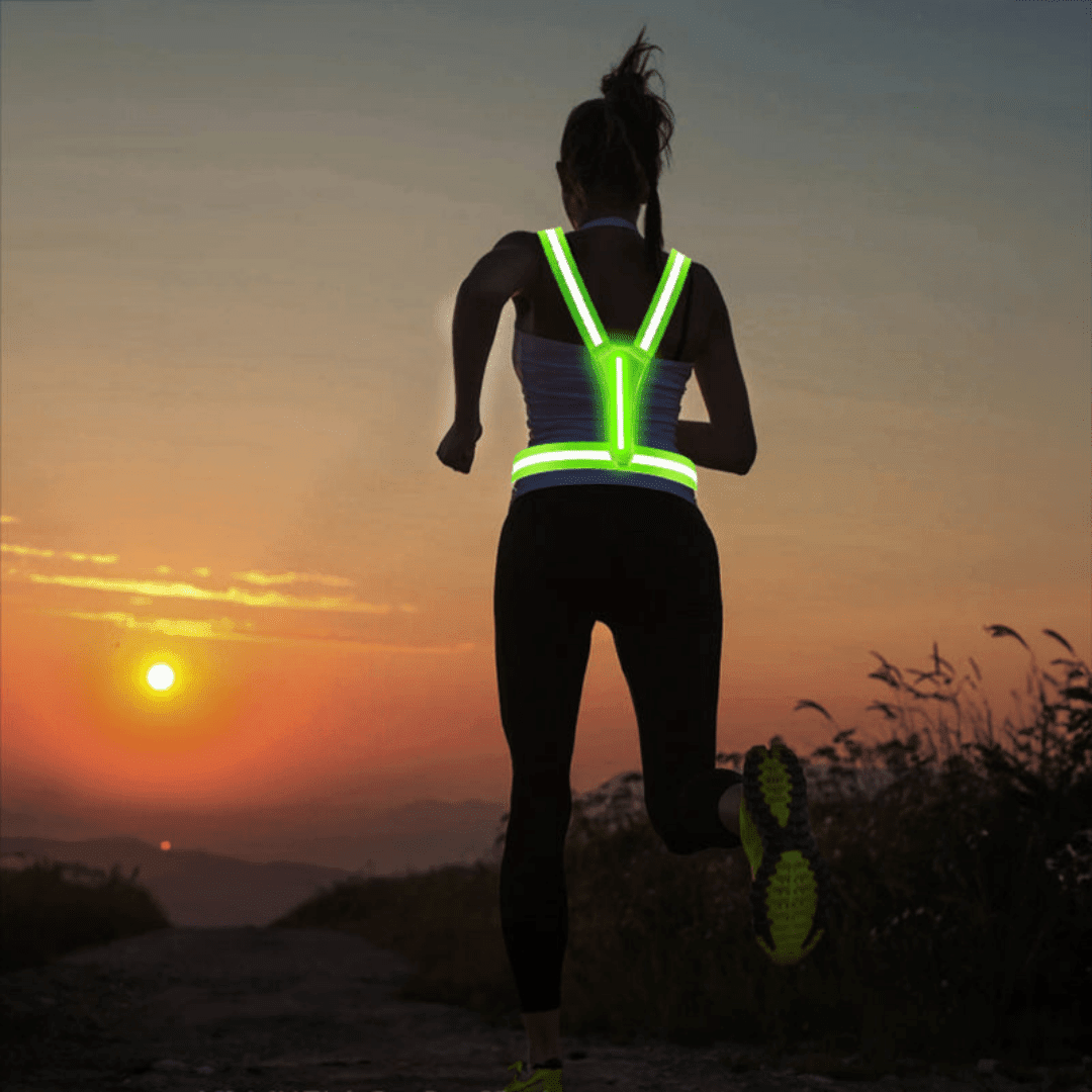 Bezpečnostní vesta, reflexní LED nastavitelná venkovní vesta | Temsk