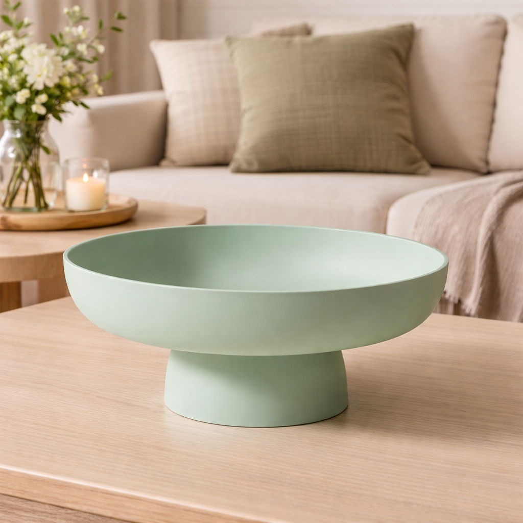 Retro Ceramic Fruit Bowl For Kitchen Counter Display And Serving | Temsk