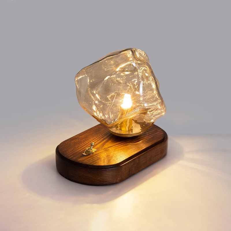 Stolní lampa Glacierstone z ledového kamene pro dekoraci obývacího pokoje | Temsk