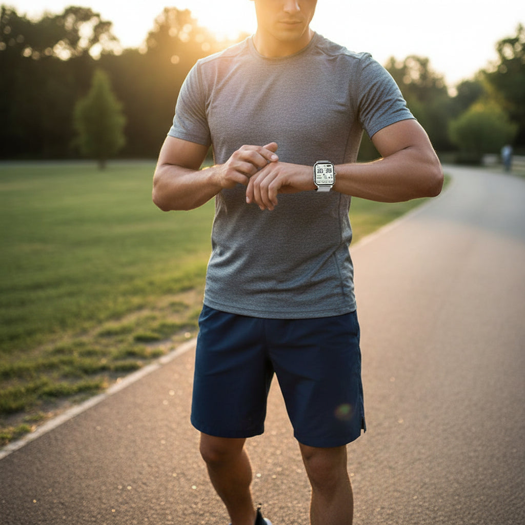 Quadratische Smartwatch zur Fitnessverfolgung und Gesundheitsüberwachung | Temsk