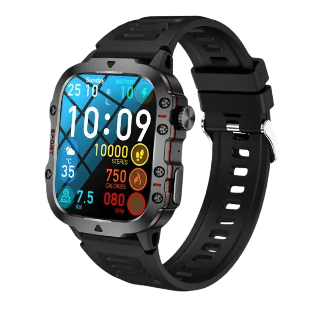Smartwatch, wytrzymały wodoodporny tracker fitness