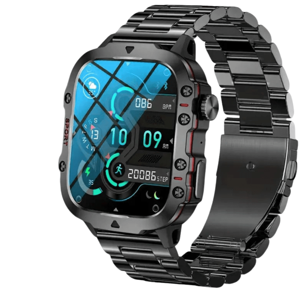Smartwatch, wytrzymały wodoodporny tracker fitness