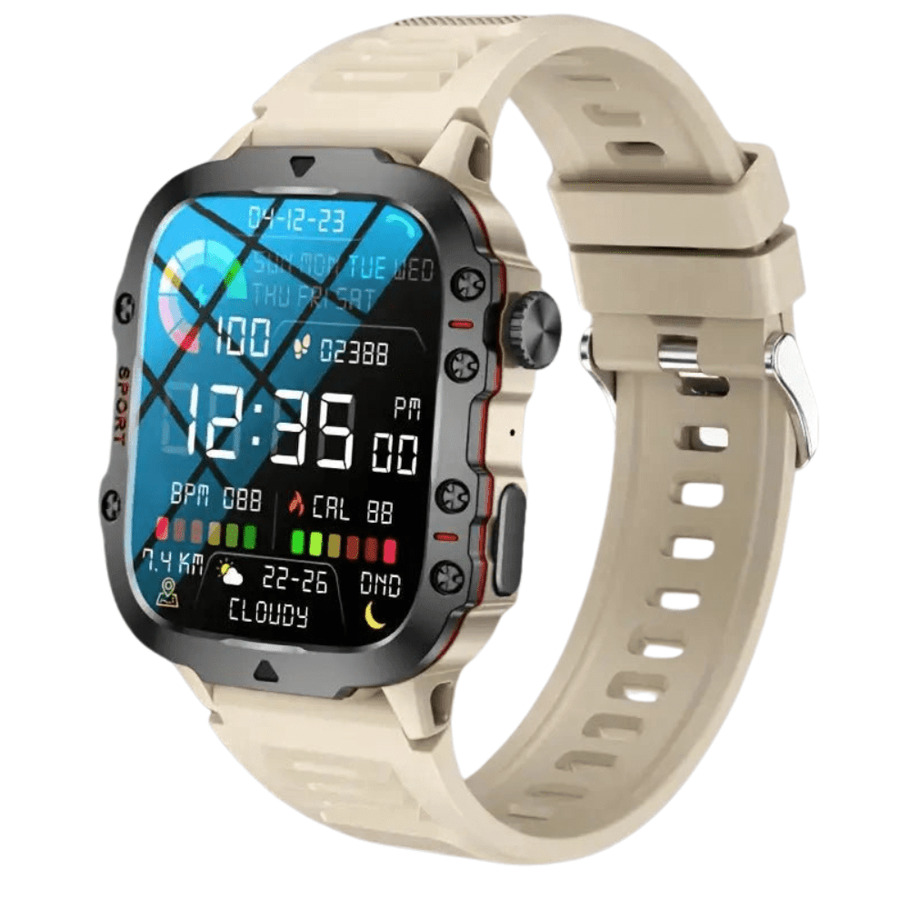 Smartwatch, wytrzymały wodoodporny tracker fitness