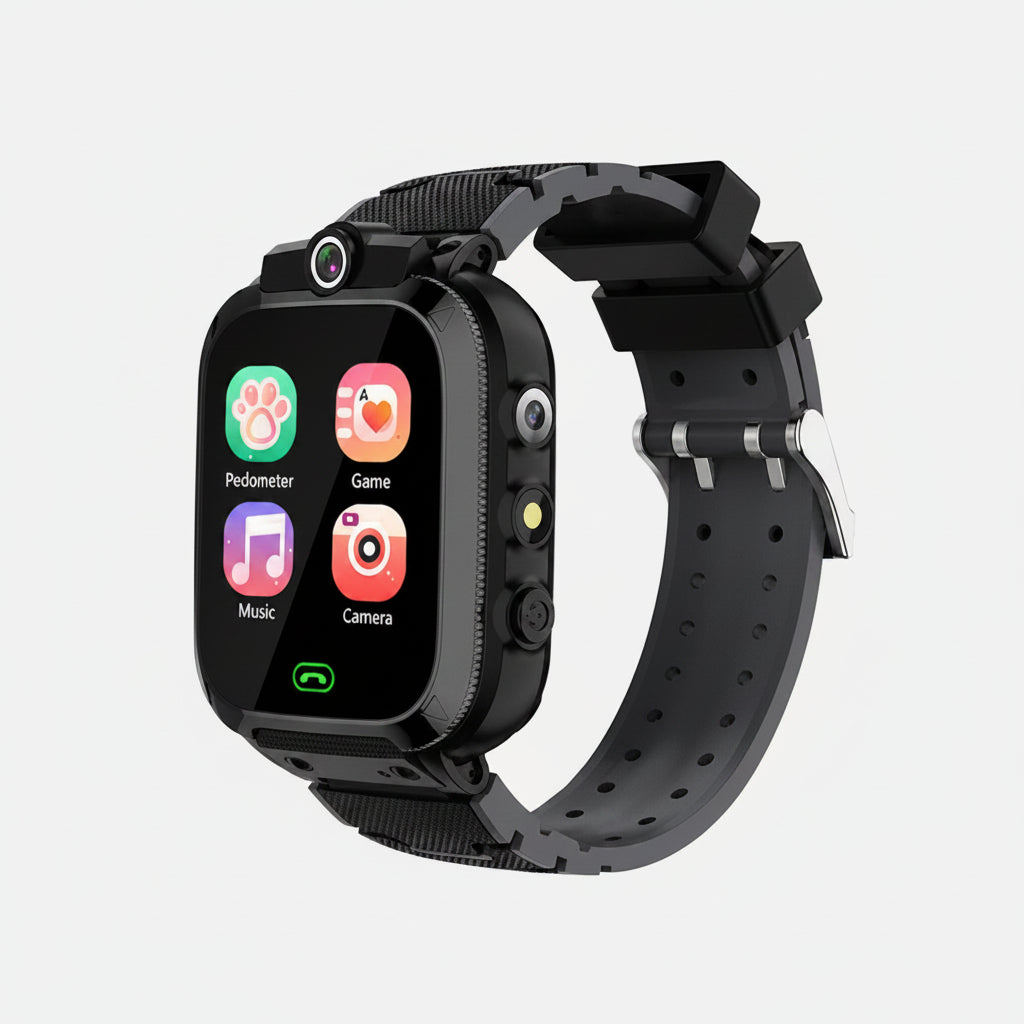 Kinder-Smartwatch mit Schrittzähler, Spielen, Musikplayer und Taschenrechner | Temsk