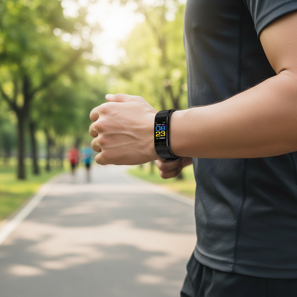 Senioren-Smartwatch Aktivitätstracker Fitnessarmband für einfache Wellness-Überwachung | Temsk