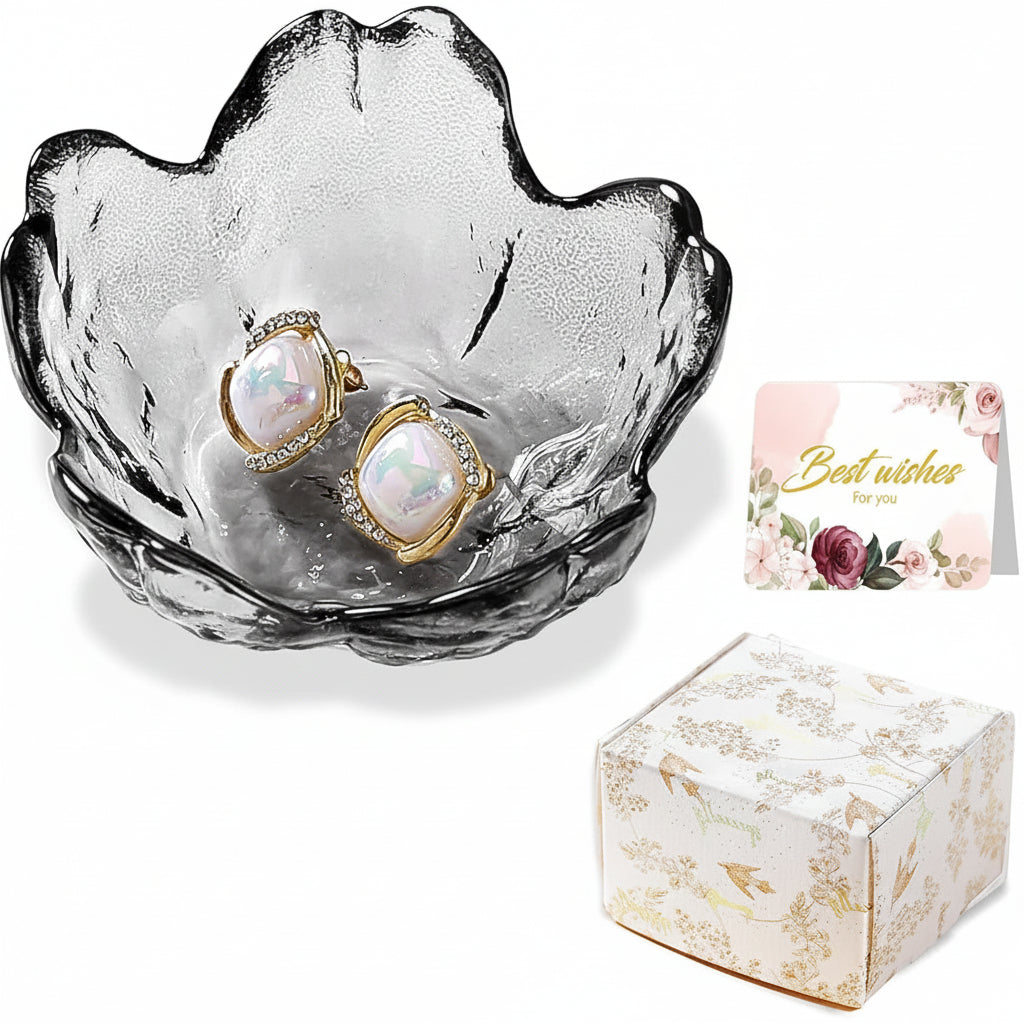 Mother's Day Floral Ceramic Jewelry Dish With Ring Tray | Temsk