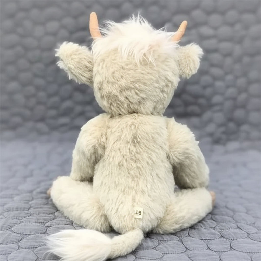 Handmade Highland Cow Plush Toy For Kids Soft Cuddly Stuffed Animal | Temsk
