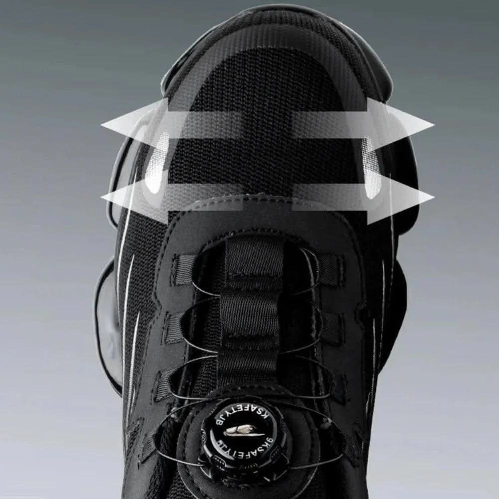 Atmungsaktive Schnür-Stahlkappenschuhe für ganztägigen Komfort | Temsk