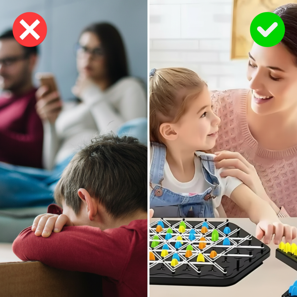 Indoor Dreieck-Schach Klappbares Familienspiel Strategie | Temsk