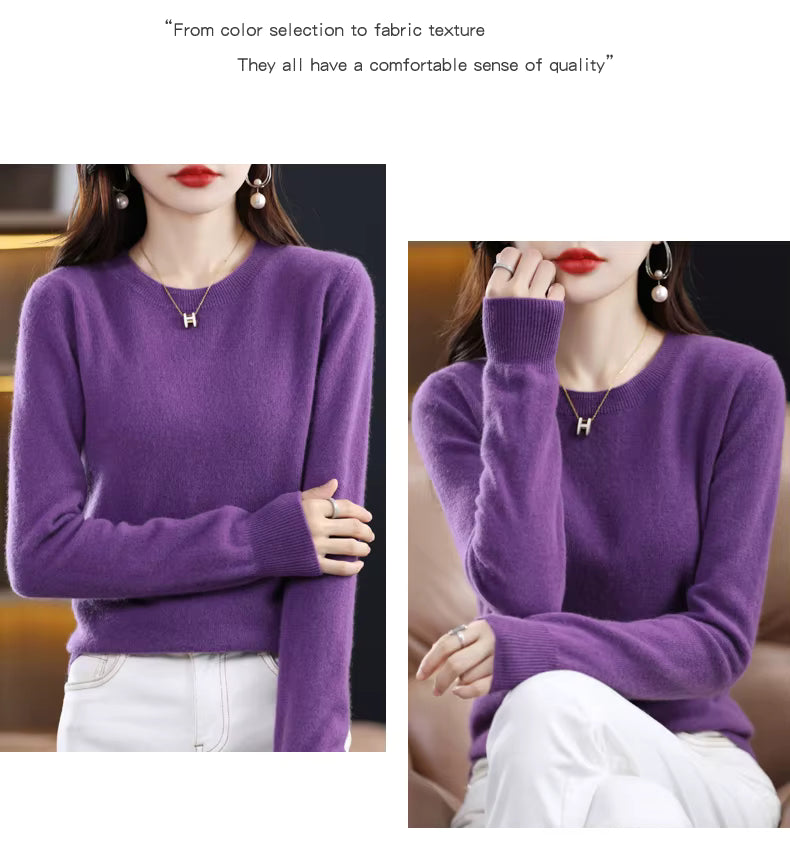 Nova Women's 100 Percent Pure Wool And Cashmere Sweater Edition | Temsk