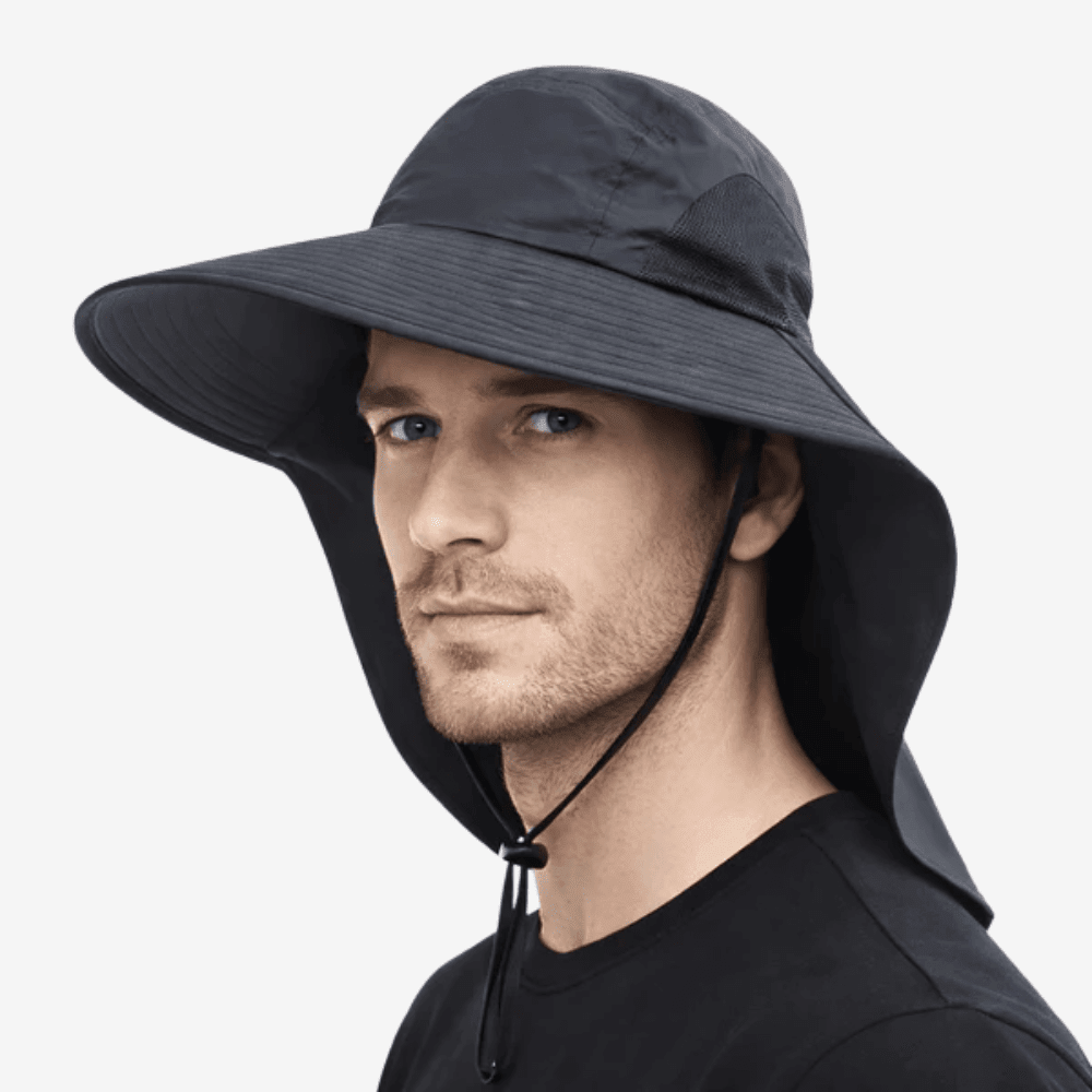 Cappello da sole, leggero, traspirante, con tesa larga per attività all'aperto