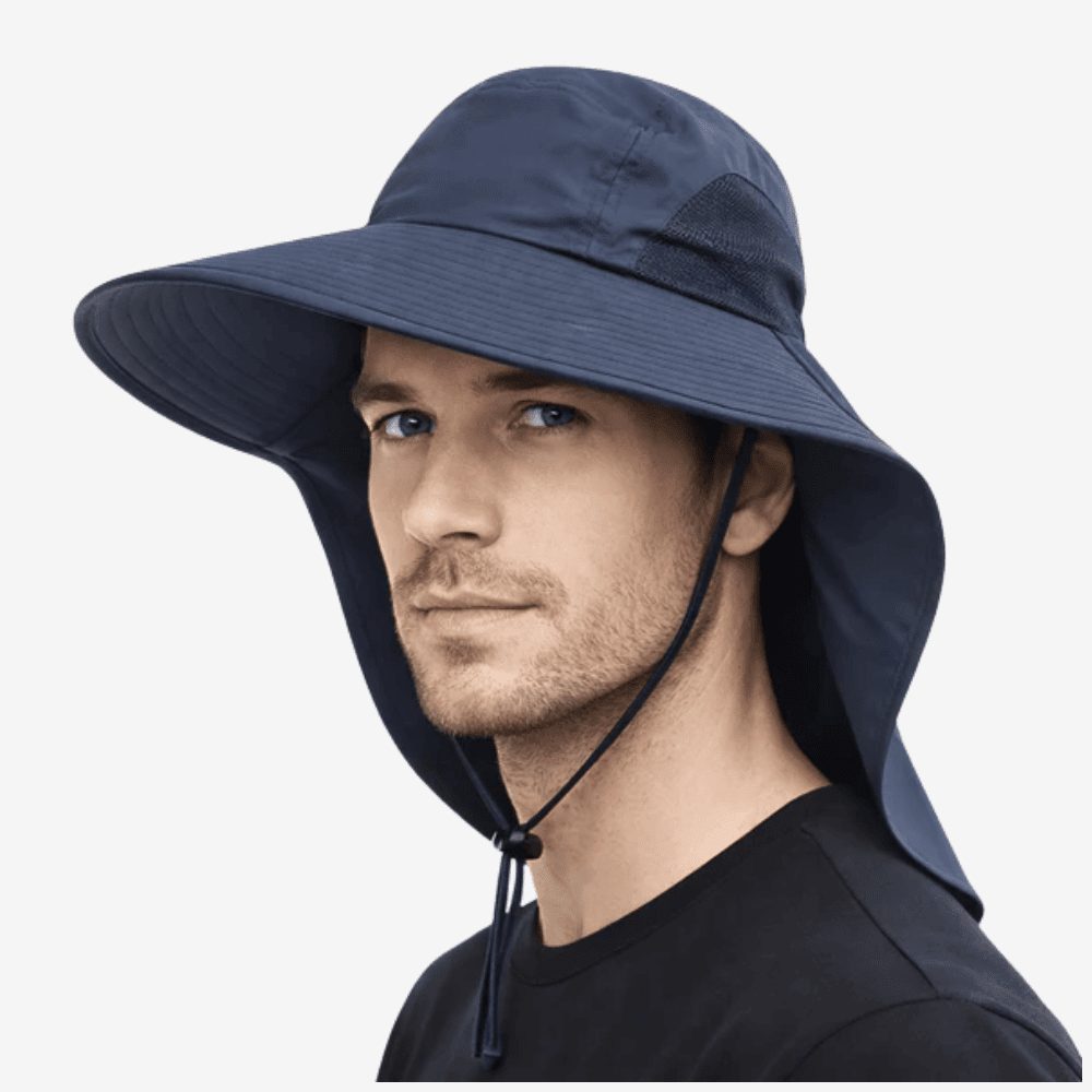 Cappello da sole, leggero, traspirante, con tesa larga per attività all'aperto