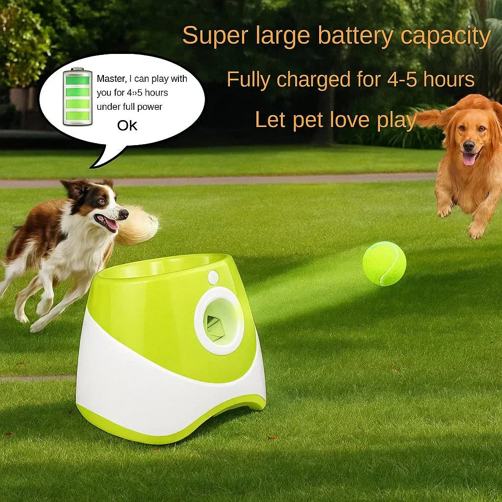 FetchMate Automatic Ball Thrower - Rechargeable Dog Toy | Temsk