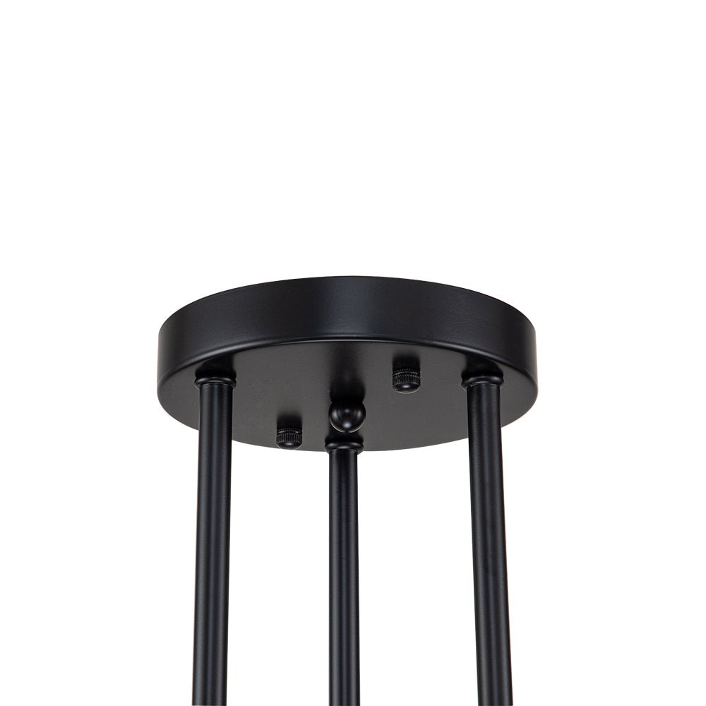 Sputnik 6 or 8 Light Black Metal Ceiling Lamp Retro Modern Dimmable | Temsk