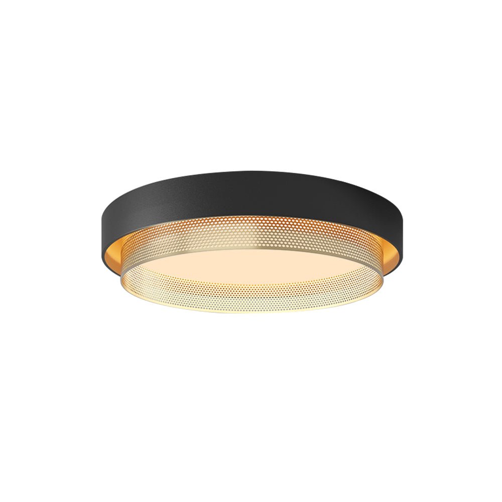 Rund hul LED-loftslampe 30W 50 cm hvid eller sort til stue og badeværelse | Temsk