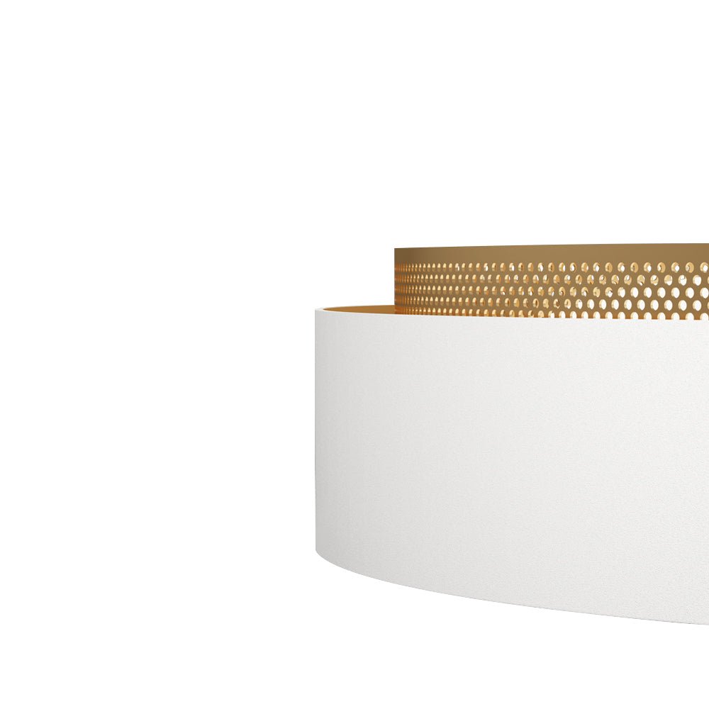 Rund hul LED-loftslampe 30W 50 cm hvid eller sort til stue og badeværelse | Temsk