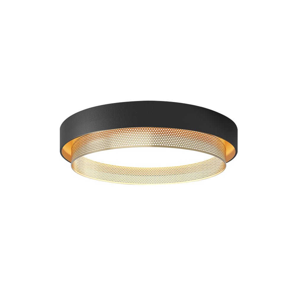 Rund hul LED-loftslampe 30W 50 cm hvid eller sort til stue og badeværelse | Temsk