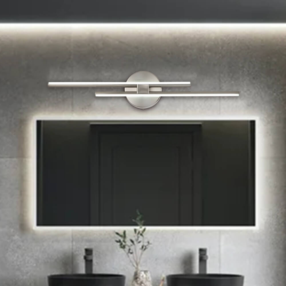 Ceiling LED Strip Light 12W Cool White Black Nickel Brass Finish 60-80cm | Temsk
