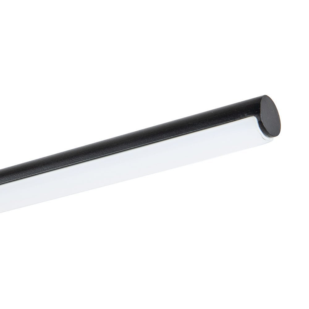 Ceiling LED Strip Light 12W Cool White Black Nickel Brass Finish 60-80cm | Temsk