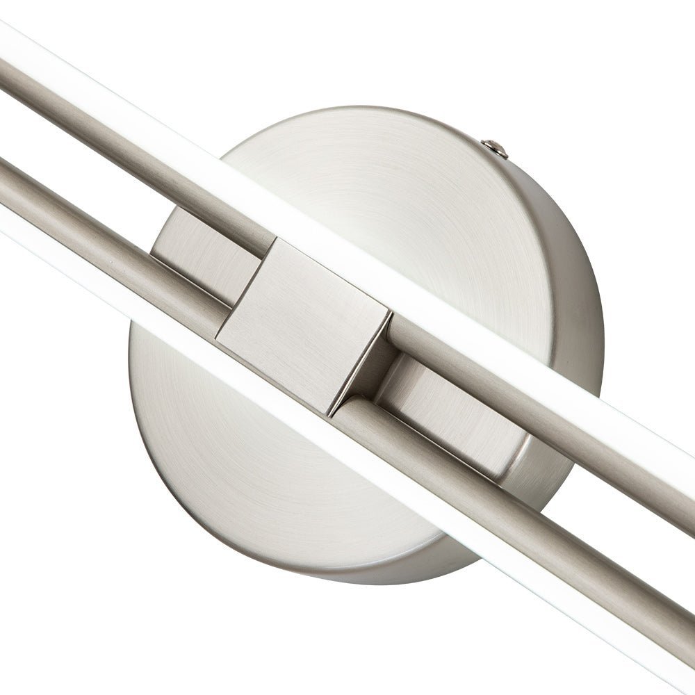 Ceiling LED Strip Light 12W Cool White Black Nickel Brass Finish 60-80cm | Temsk