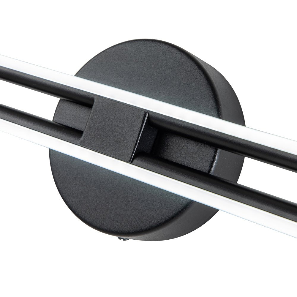 Ceiling LED Strip Light 12W Cool White Black Nickel Brass Finish 60-80cm | Temsk