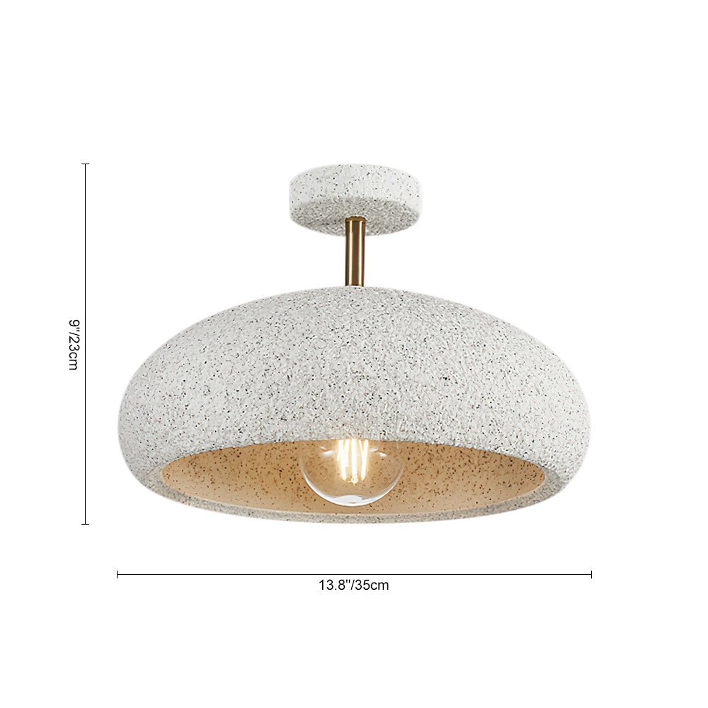 Wabi-Sabi Dome Nordic Ceiling Light, Speckled Dimmable, 35cm for Living Room | Temsk