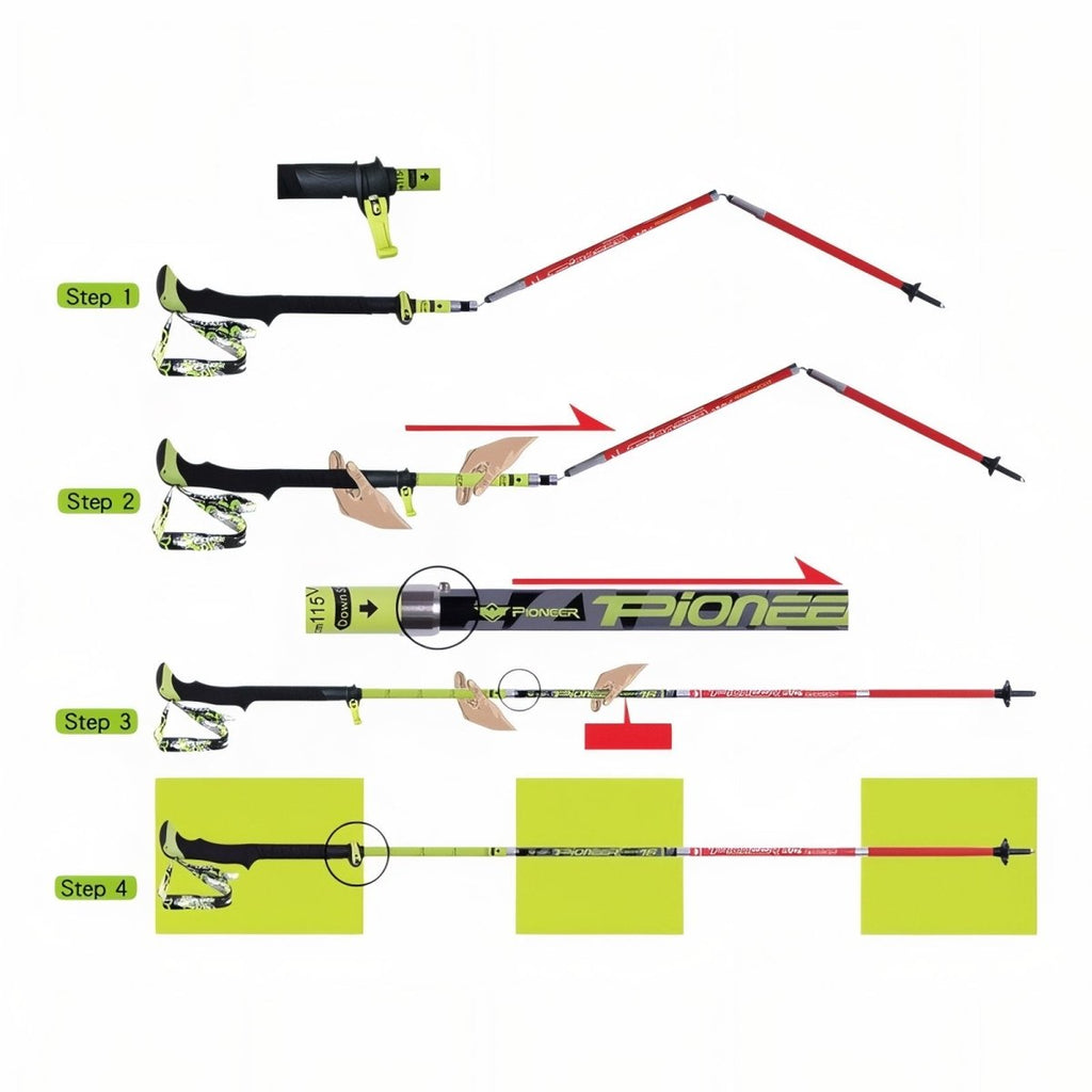 Trekking Pole, Lightweight Folding Carbon | Temsk