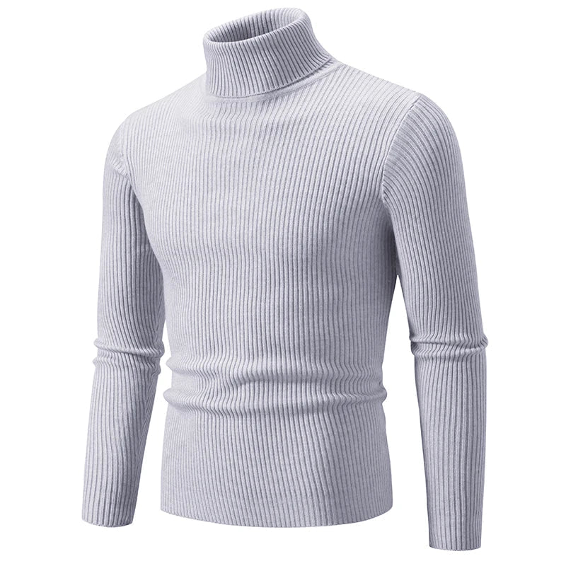 Turtleneck Sweater, Ribbed Lightweight Outdoor Layer