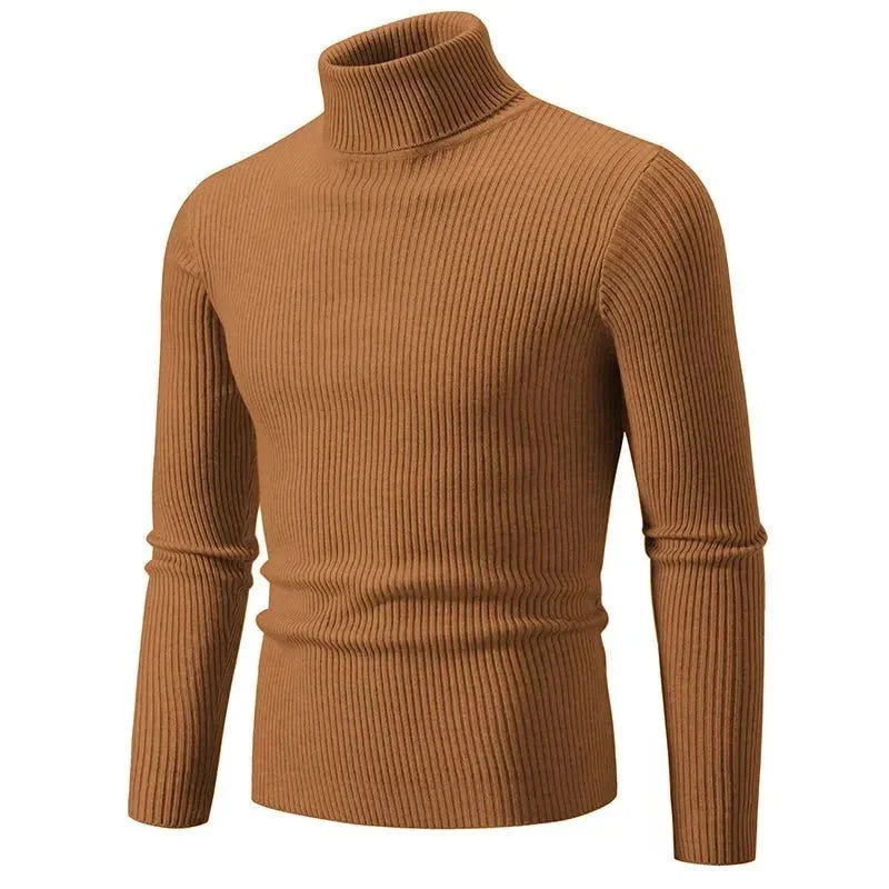 Turtleneck Sweater, Ribbed Lightweight Outdoor Layer