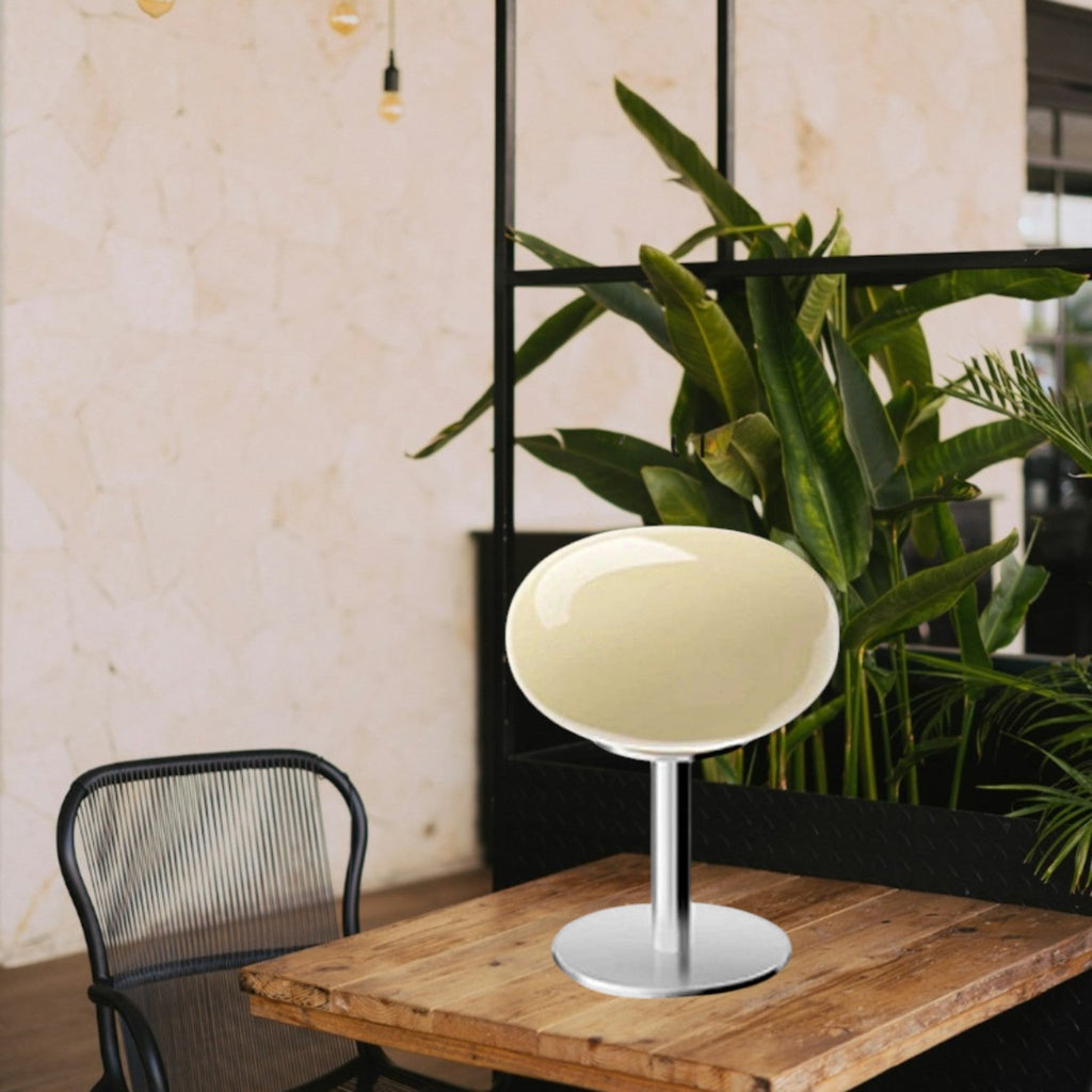 Aurelia Italian Glass Egg Table Lamp With Ambient LED Lighting | Temsk