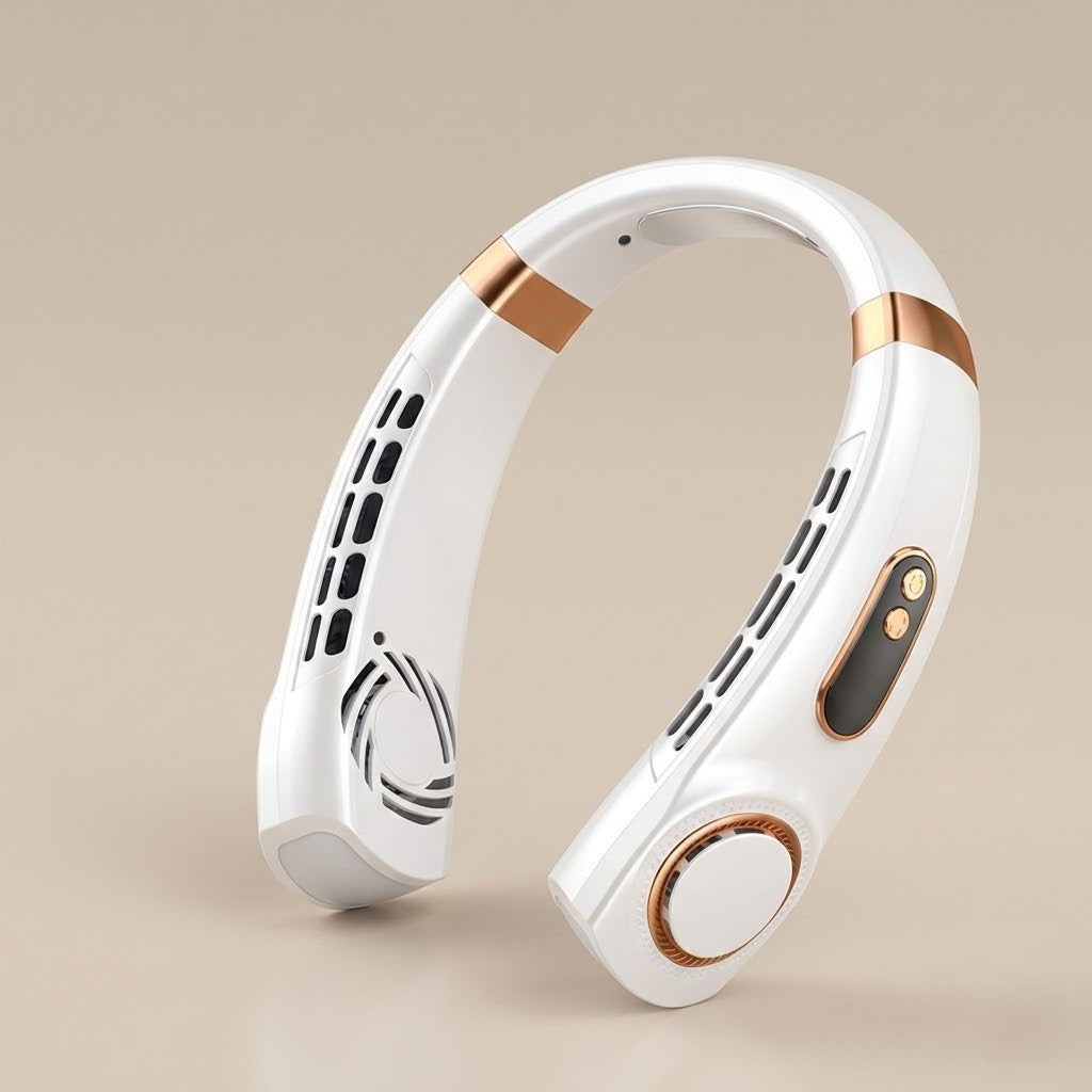 Wearable Neck Fan With Adjustable Airflow For Cooling | Temsk