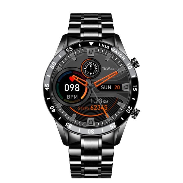 Aurelian Luxury Bluetooth Smartwatch With Full Touchscreen and Stainless Steel Band | Temsk