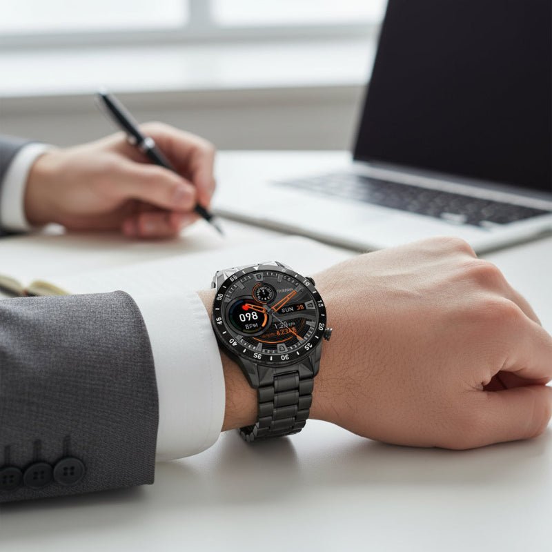 Aurelian Luxury Bluetooth Smartwatch With Full Touchscreen and Stainless Steel Band | Temsk