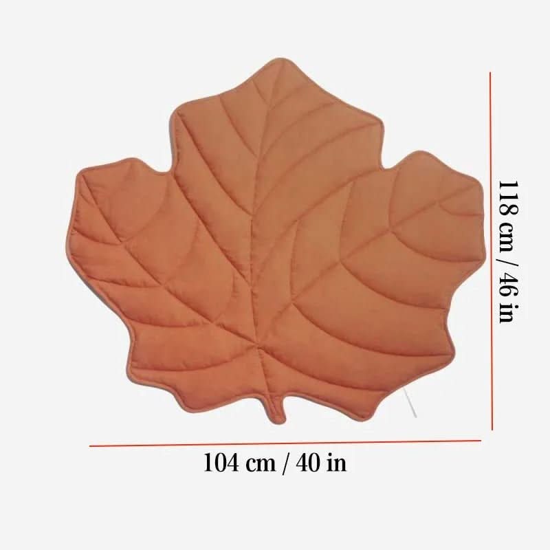 LeafHaven Leaf Shaped Dog Blanket With Soft Padding And Versatile Use | Temsk