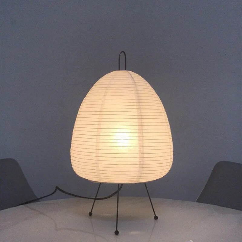 Elegant Japanese Style Lamp With Paper Shade For Living Room Decor | Temsk