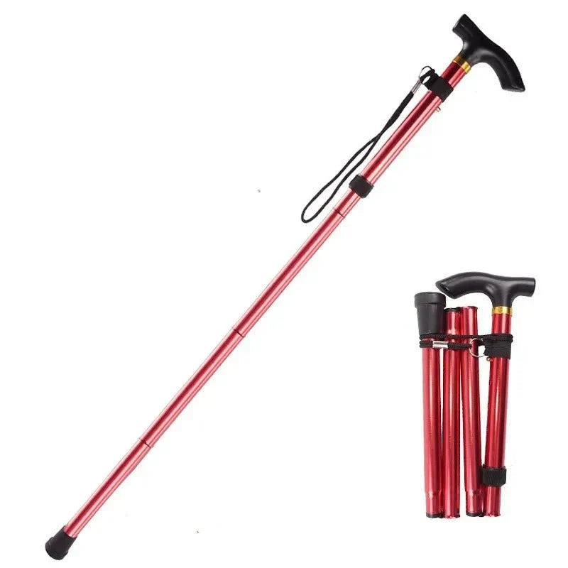 Walking Stick Lightweight Adjustable Folding Cane | Temsk