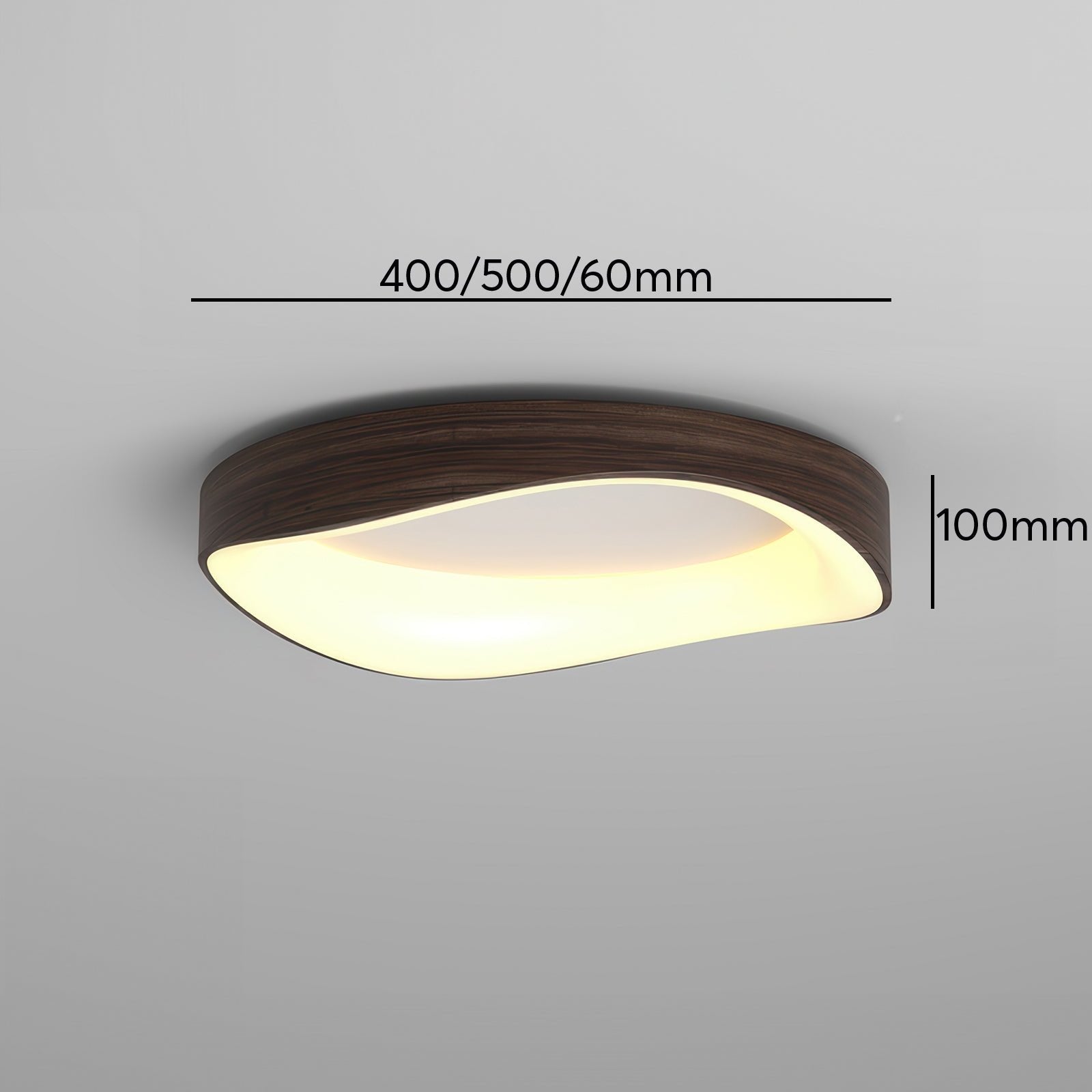 Wood Look Scandinavian LED Ceiling Light For Living Room And Bedroom | Temsk