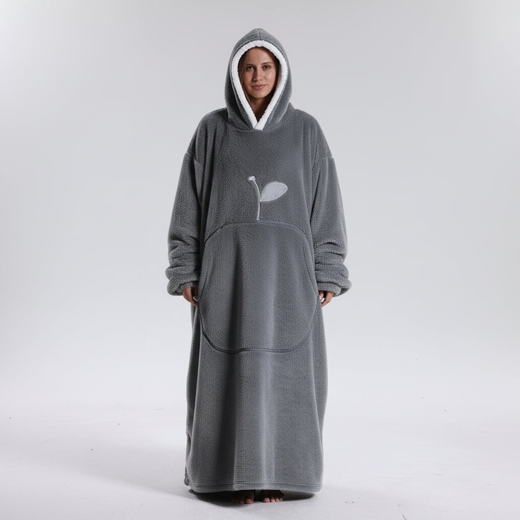 Plush Wearable Hoodie Blanket For Adults On Cold Days | Temsk