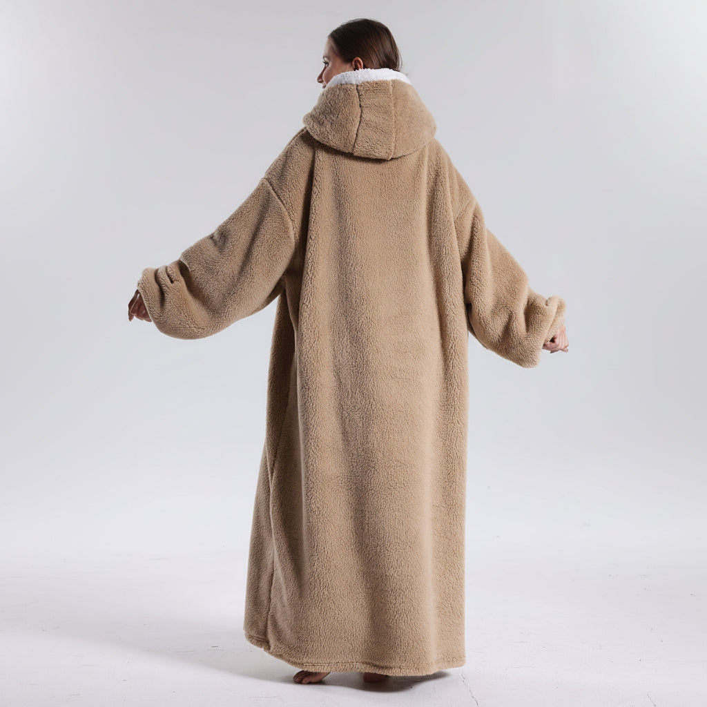Plush Wearable Hoodie Blanket For Adults On Cold Days | Temsk
