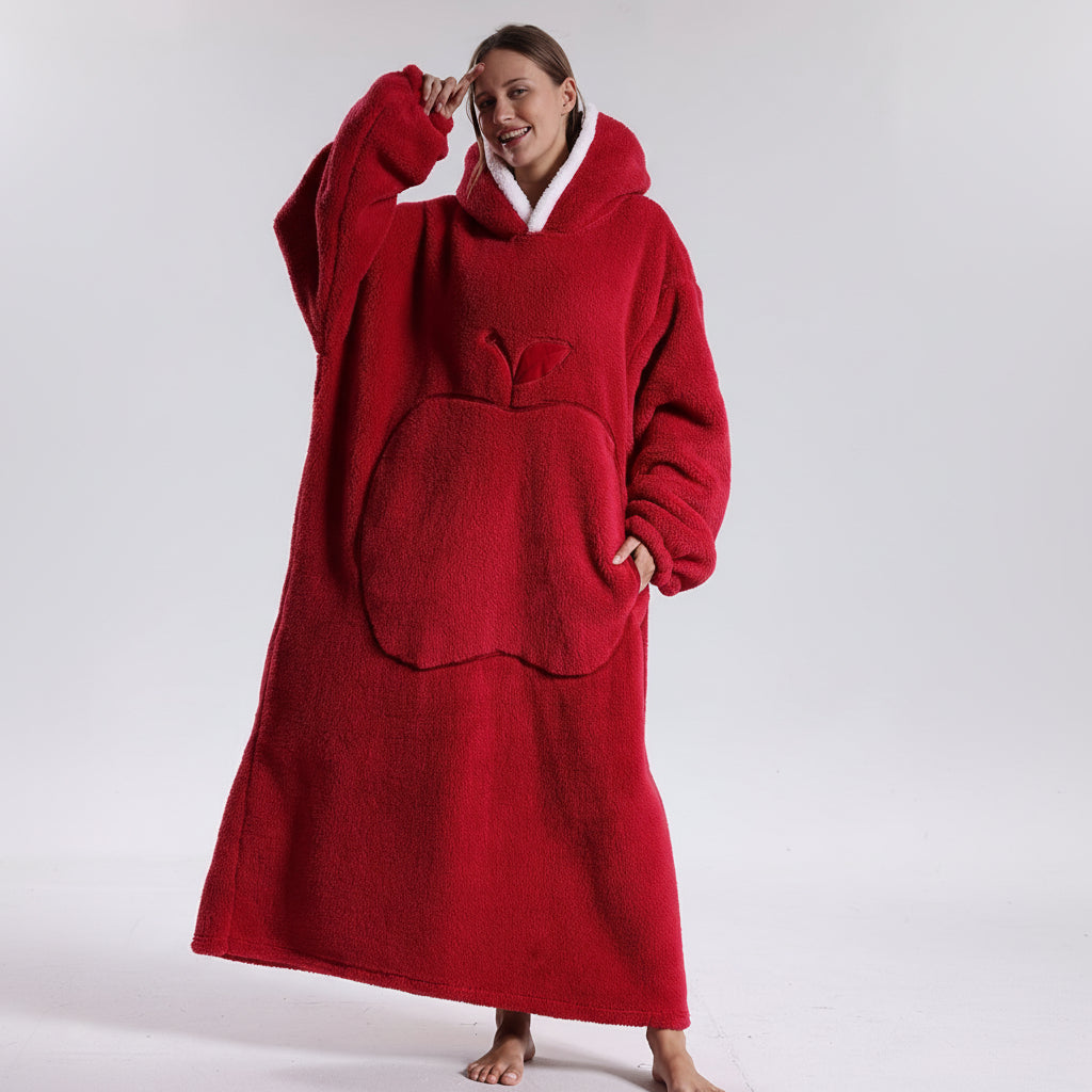 Plush Wearable Hoodie Blanket For Adults On Cold Days | Temsk