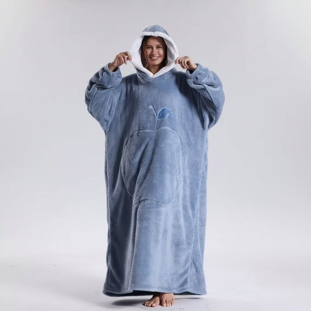 Plush Wearable Hoodie Blanket For Adults On Cold Days | Temsk