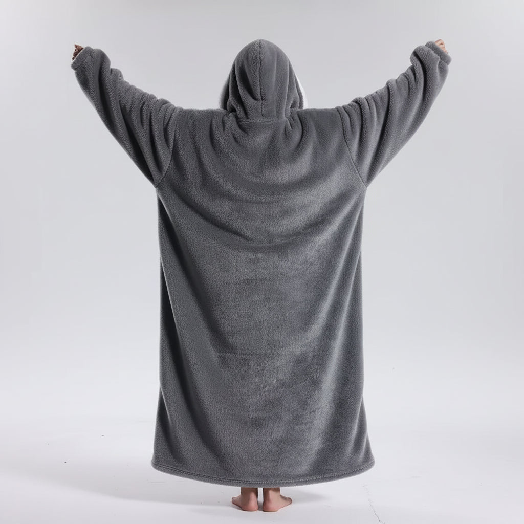Plush Wearable Hoodie Blanket For Adults On Cold Days | Temsk