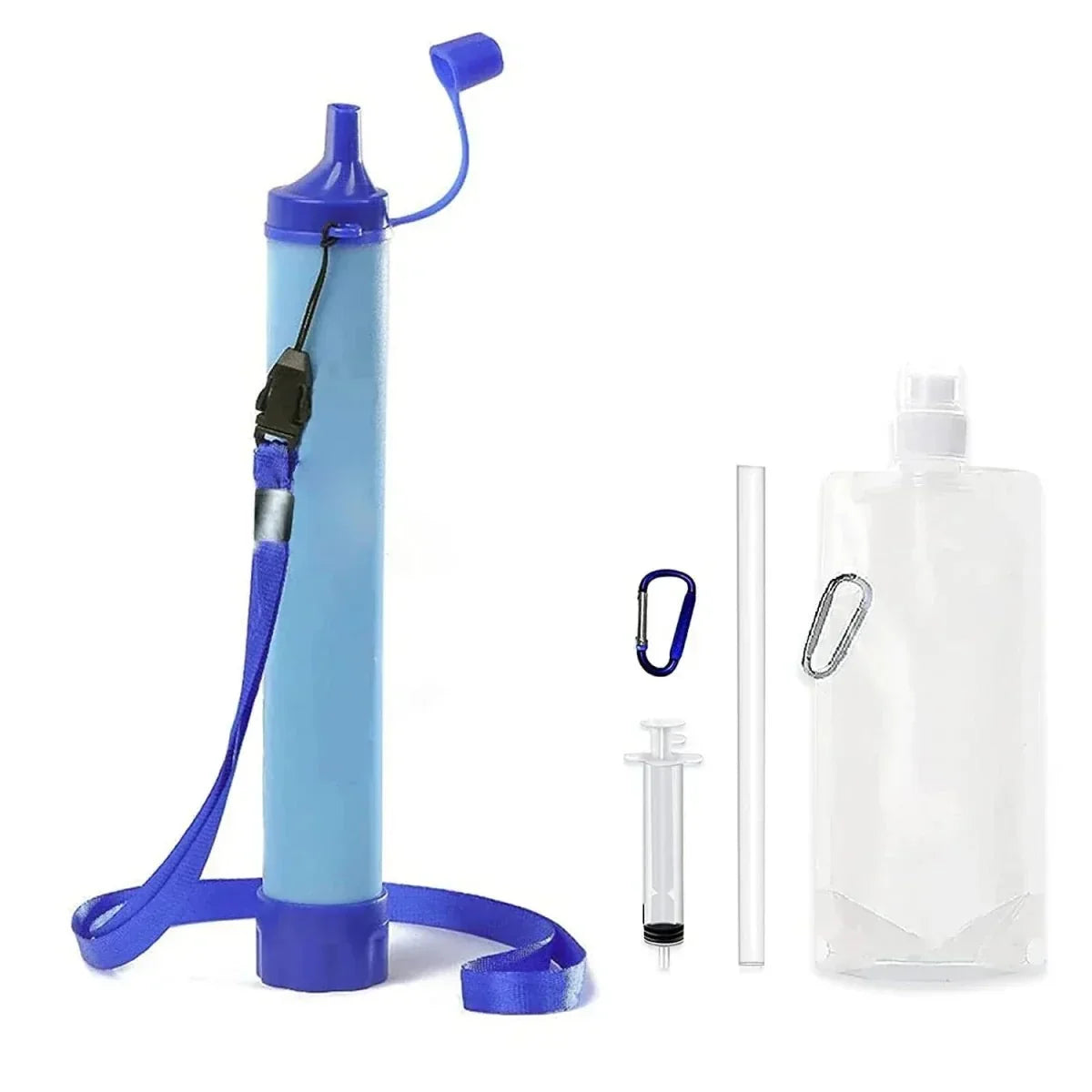 Water Filter Straw, Lightweight Portable for Hiking, Camping